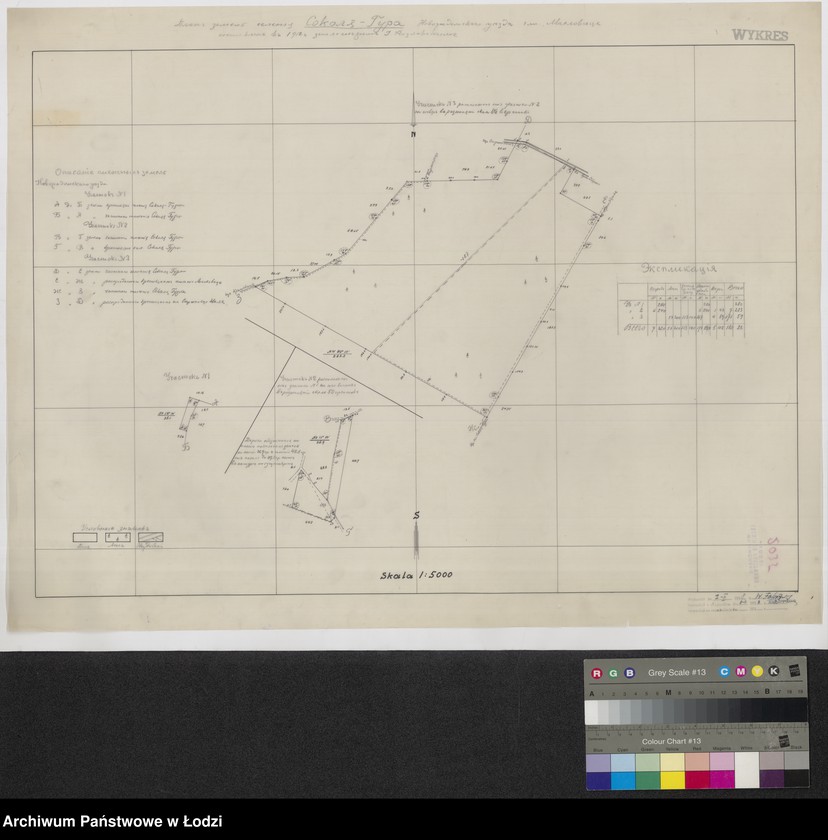 Obraz 1 z jednostki "Plan wsi Sokola Góra powiat noworadomski"