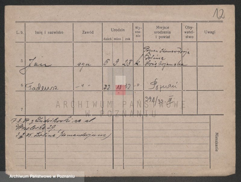 Obraz 12 z jednostki "Hoag - Hofman Ignacy (żonaci)"