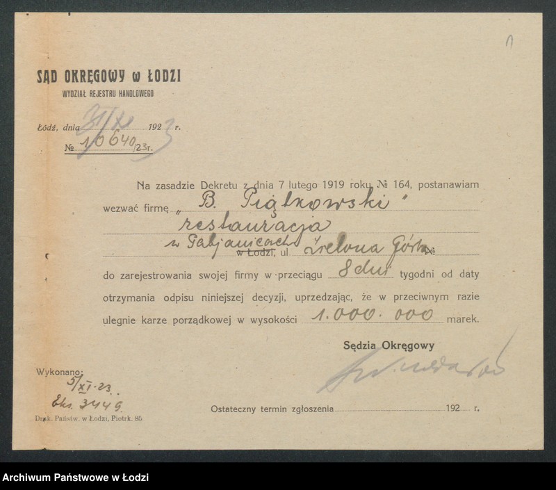 Obraz 3 z jednostki "Bronisław Piątkowski- restauracja"