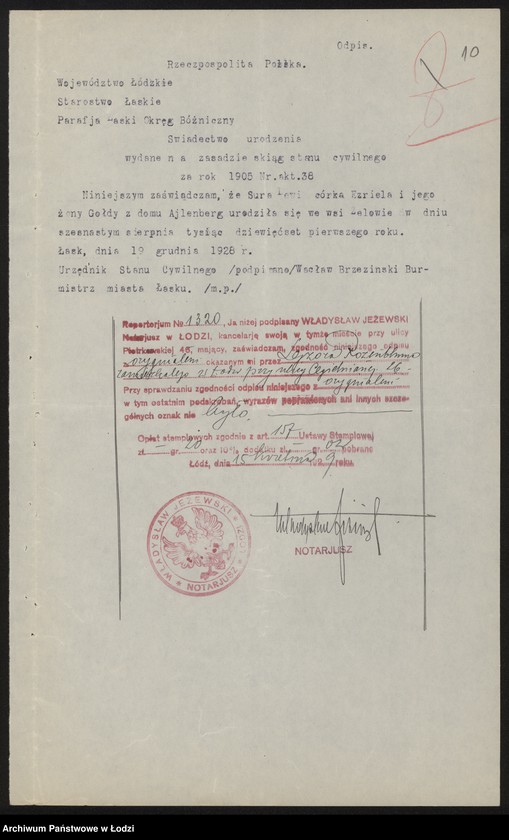 Obraz 12 z jednostki "Ezriel Lewi- Spadkobiercy- wyroby włókiennicze"