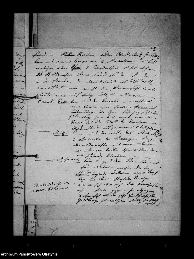 image.from.unit.number "/Papiers du Camp de Landau de Carl Fr. Lehndorff, Manöverbericht mit pro memorias/."