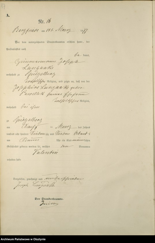 image.from.unit.number "Geburts-Haupt-Register Nr 1 - 75"