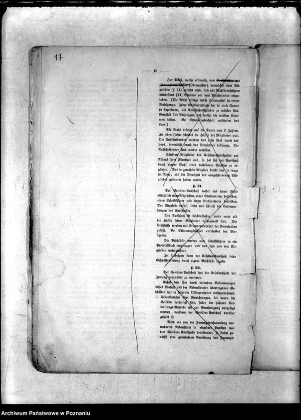 Obraz 20 z jednostki "Entwurf eines Innungs-Statuts auf Grund des Reichs-Gesetzes vom 18. Juli 1881"