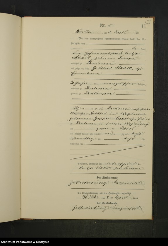 image.from.unit.number "Sterbe-Neben-Register Nr 1 - 21"