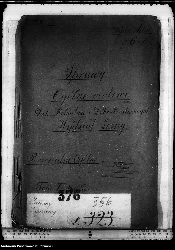 Obraz 4 z jednostki "Sprawy ogólne osobowe Departamenu Rolnictwa i Dóbr Państw. Wydział Leśny personalne ogólne"