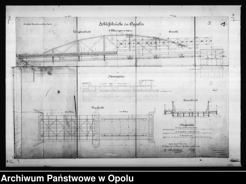 Obraz 9 z jednostki "[Most zamkowy w Opolu - rysunki techniczne]"