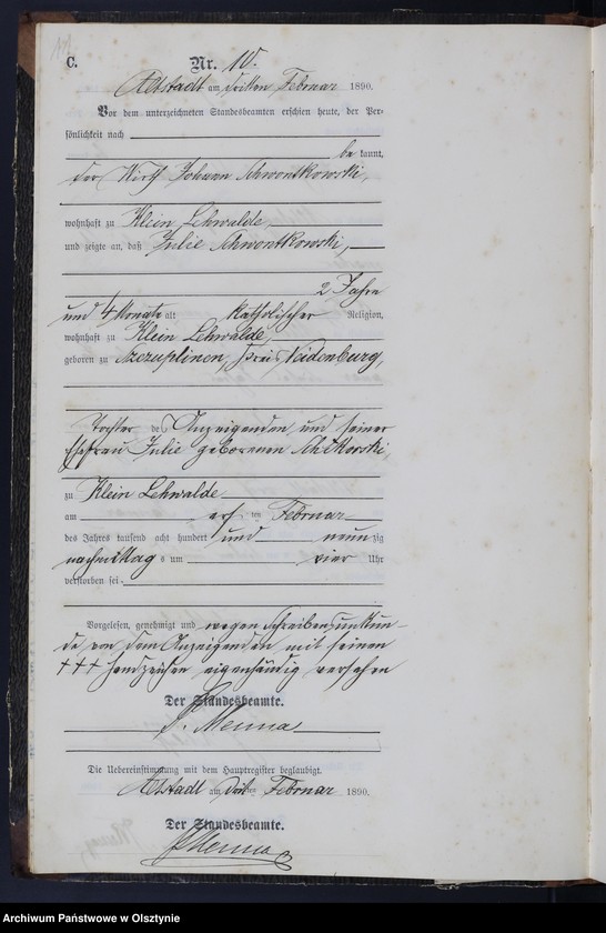 image.from.unit.number "Sterbe-Neben-Register Nr 1 - 74"