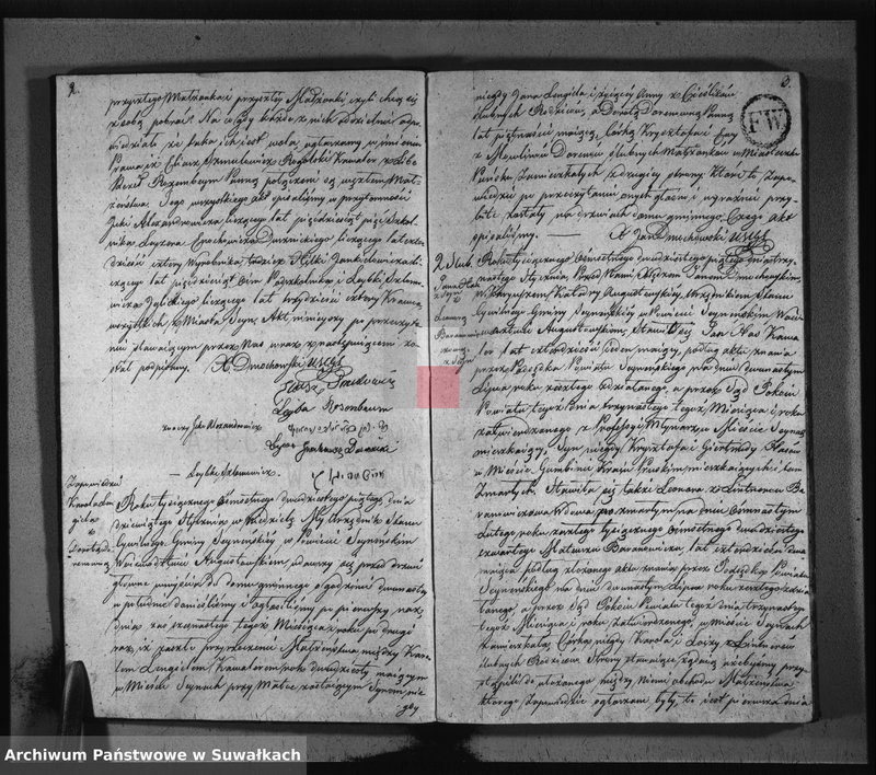 image.from.unit.number "Akta zaślubionych gminy seyneńskiey w roku 1825."