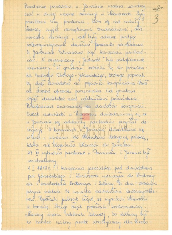 Obraz 10 z jednostki "Relacje i wspomnienia dotyczące powstania wielkopolskiego w Jarocinie i okolicy."