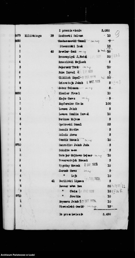 Obraz 12 z jednostki "Rejestr poborczy"