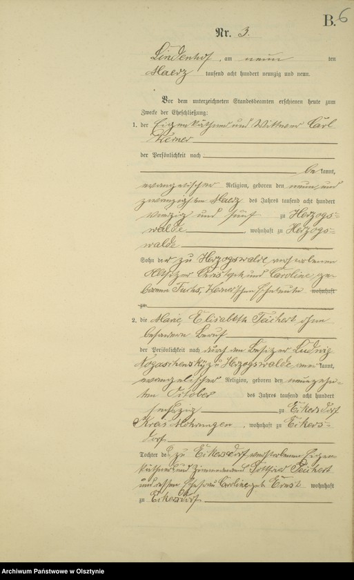 image.from.unit.number "Heiraths-Neben-Register Nr 1 - 16"
