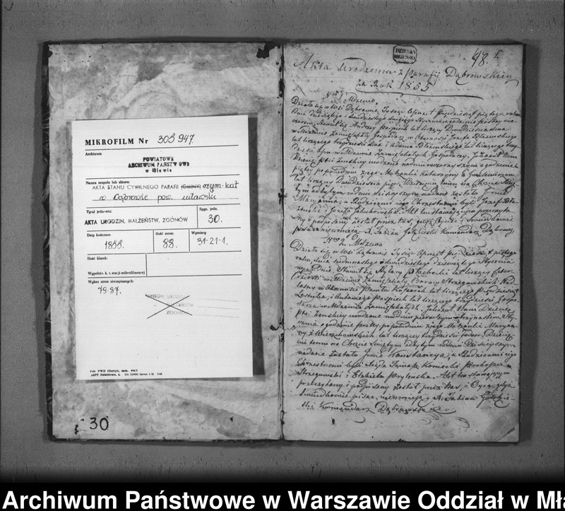 image.from.unit.number "Akta urodzeń, małżeństw i zgonów"