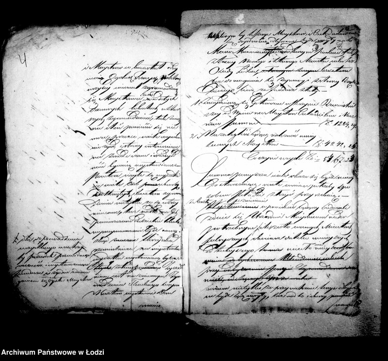Obraz 8 z jednostki "Akta archiwum ławnika czynnego tyczące się wystawienia domu cechowego przez tkaczy w mieście Łodzi"