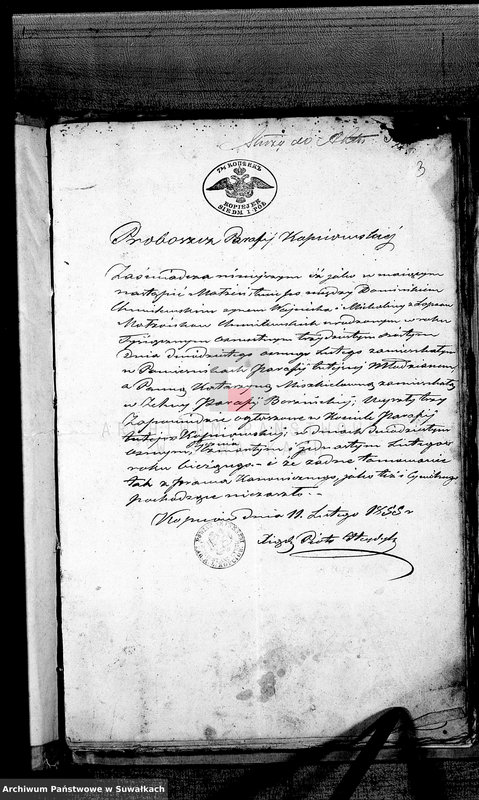 image.from.unit.number "Dowody służące do Akt Ślubnych Parafii Berzniki z roku 1855"