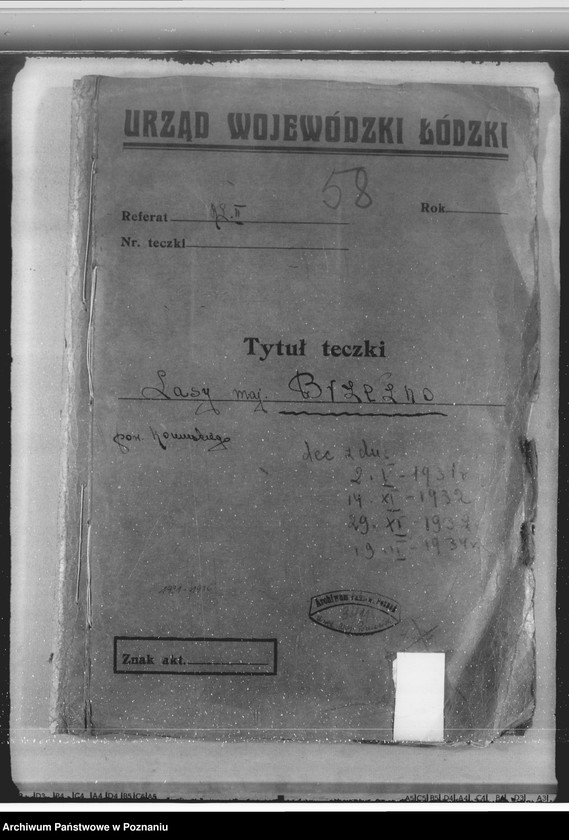 Obraz 4 z jednostki "Lasy majątku Brzeźno powiat koniński"