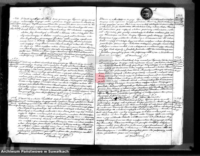 image.from.unit.number "Księga duplikat aktów urodzeń, małżeństw i zejścia parafii suwalskiej z roku 1862"
