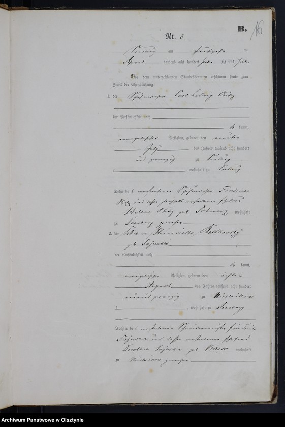 image.from.unit.number "Heiraths-Haupt-Register Nr 1 - 19"