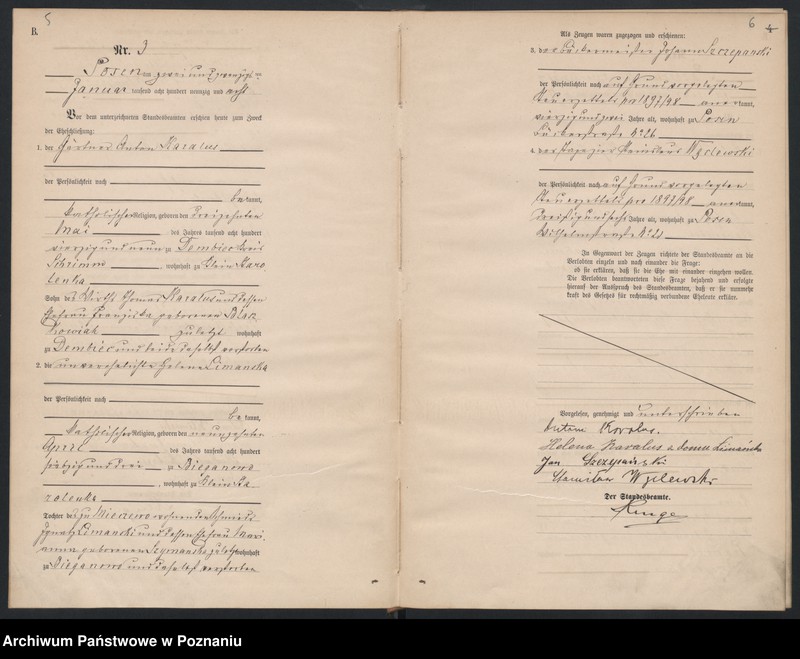 Obraz 5 z jednostki "Księga małżeństw"