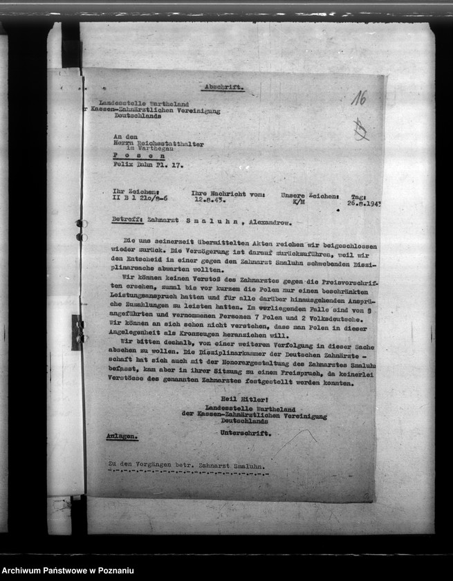 Obraz 20 z jednostki "Notdienstverpflichtung der Zahnärzte"