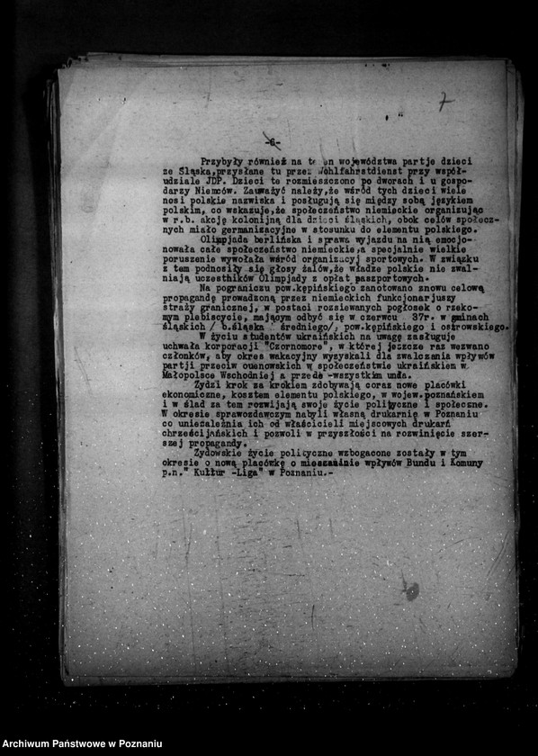 Obraz 12 z jednostki "Sprawozdania z życia mniejszości narodowych za okres od 16 czerwca do 15 grudnia 1936 r."