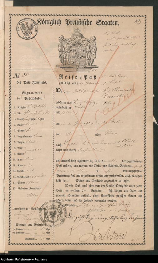 Obraz 18 z jednostki "A. betr. den polnischen Flüchtling Romuald Zorawski"