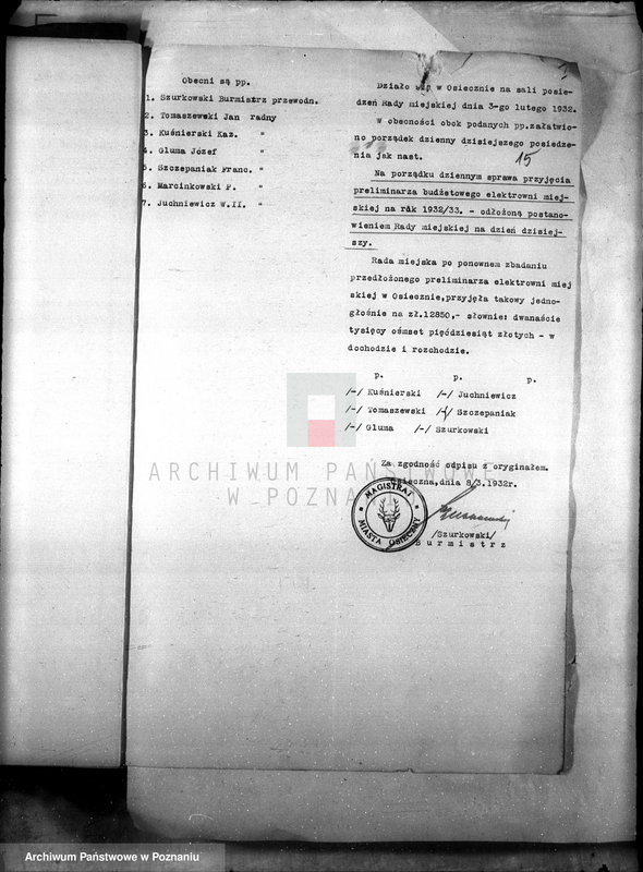 Obraz 20 z jednostki "Budżety i sprawy rachunkowe miasta Osieczny"