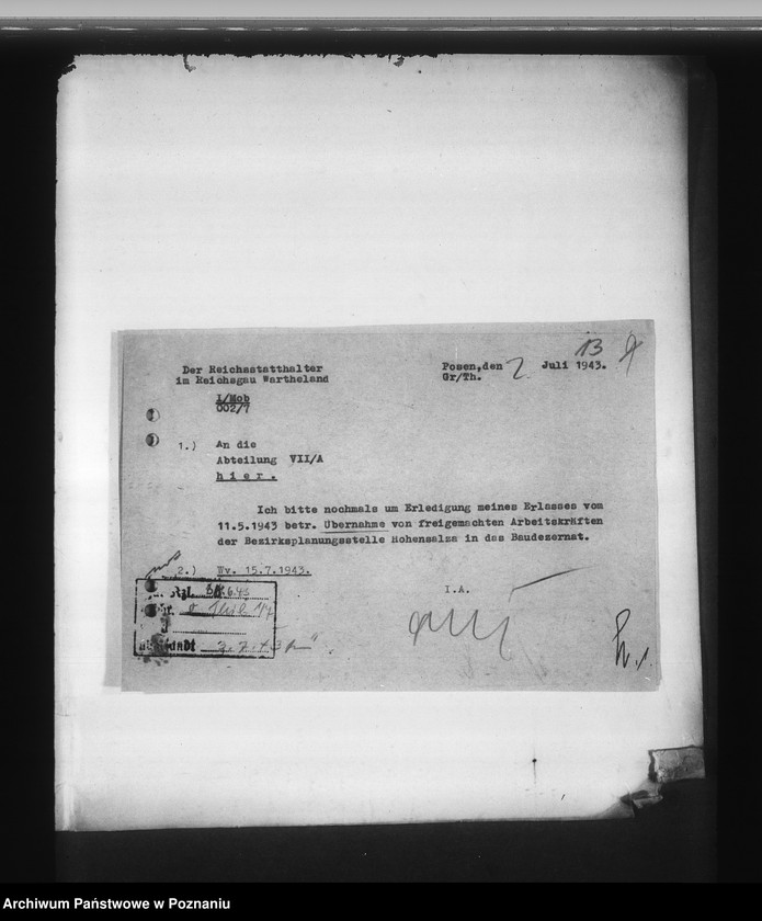 Obraz 17 z jednostki "Zlikwidowanie komórek organizacyjnych rejencji zajmujących się planowaniem"