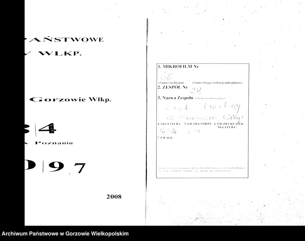 image.from.unit.number "Duplikate der Kirchenbücher von der Parochie Hohenwalde: Hohenwalde (Wysoka), Liebenow (Lubno)"