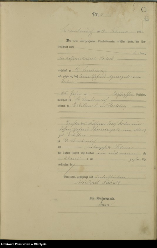 image.from.unit.number "Sterbe-Haupt-Register Nr 1 - 47"