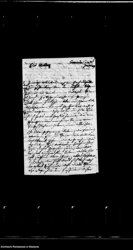 image.from.unit.number "/Caroline Neumann an Frau Patty v. Auerswald- Faulen, gb. Gfin zu Dohna- Lauck über Tod u. Begräbnis der Gfin Caroline zu Dohna- Carwinden/"