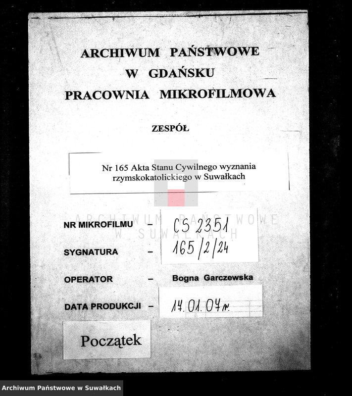 image.from.unit.number "Dowody do Aktów Małżeństwa Parafii Suwalskiej z Roku 1853."
