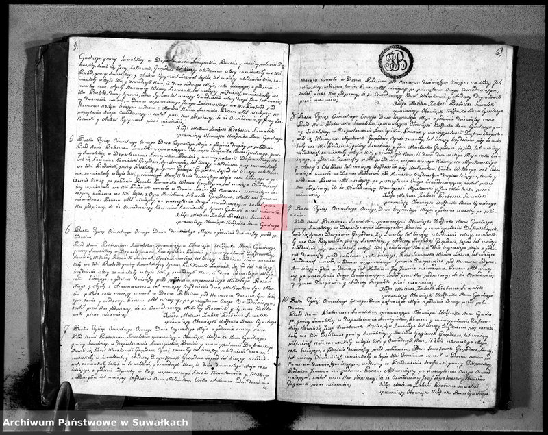 image.from.unit.number "Księga umarłych ru 1808 gminy suwalskiey, powiatu dąbrowskiego w departamencie łomżyńskim na rok 1808"