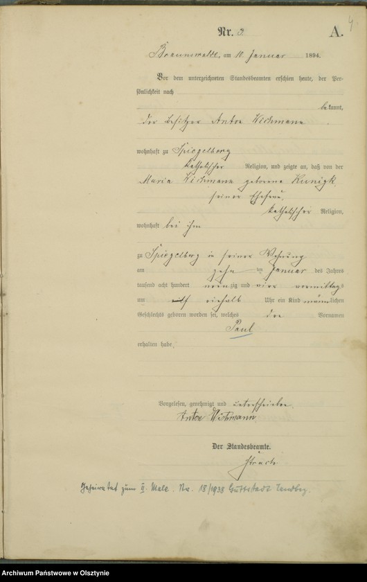 image.from.unit.number "Geburts-Haupt-Register Nr 1 - 103"