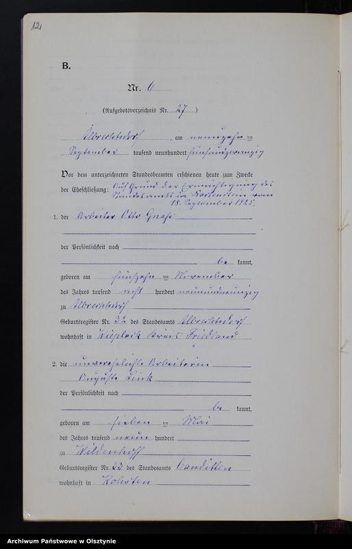 image.from.unit.number "Heiraths-Neben-Register Nr 1 - 9 [ Księga małżeństw - wtóropis ]"