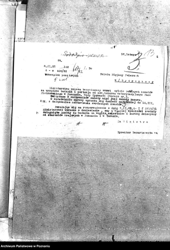 Obraz 18 z jednostki "Pow. lekarz Weterynaryjny Poznań-Wschód"