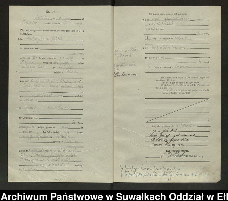 image.from.unit.number "Heirats=Haupt=Register des Königlichen Preussischen Standes-Amtes Nikolaiken Kreis Sensburg"