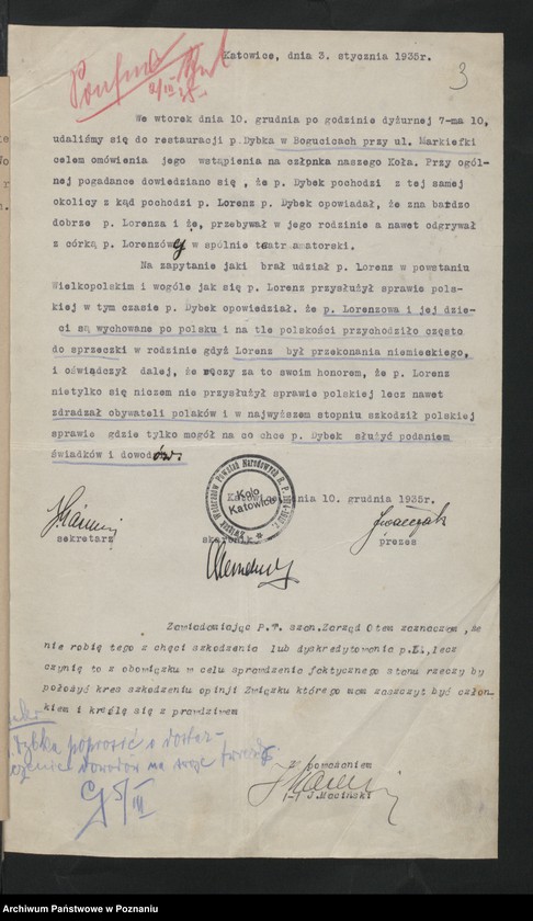 Obraz 8 z jednostki "Komisja Weryfikacyjna Związku Weteranów Powstań Narodowych Rzeczypospolitej Polski - korespondencja."