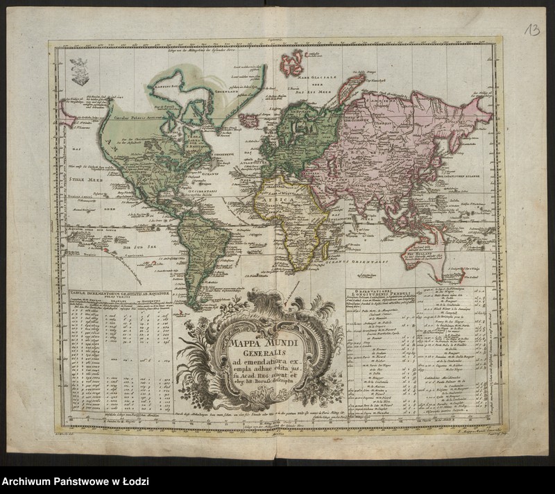 Obraz 15 z jednostki "Geographischer Atlas besteherd in 44 Land-Karten worauf alle Theile des Erd-Grenses vorgestellet werben. Auf Befehl der Königlischen Academie der Wissenschaften, Berlin 1750"