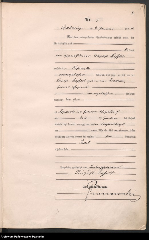 Obraz 10 z jednostki "Księga urodzeń"