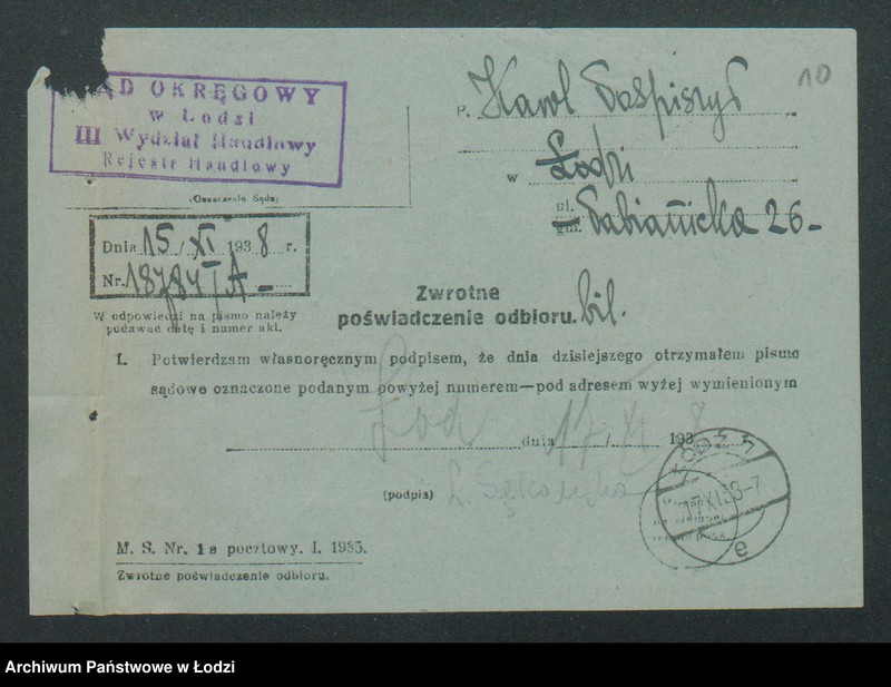 Obraz 12 z jednostki "Karol Pospieszył – sklep galanteryjny"