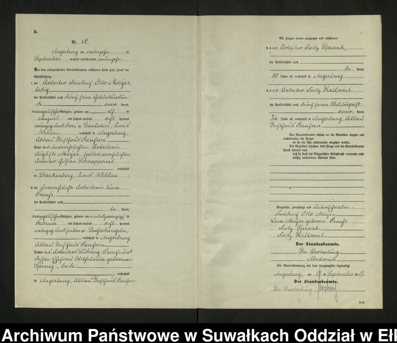 image.from.unit.number "[Heirats - Register (Neben - Register) Standesamt Angerburg einschl. der Bezirke, Gr. Strengeln, Prinowen und Kehlen Kreis Angerburg] No 60 bis 120"