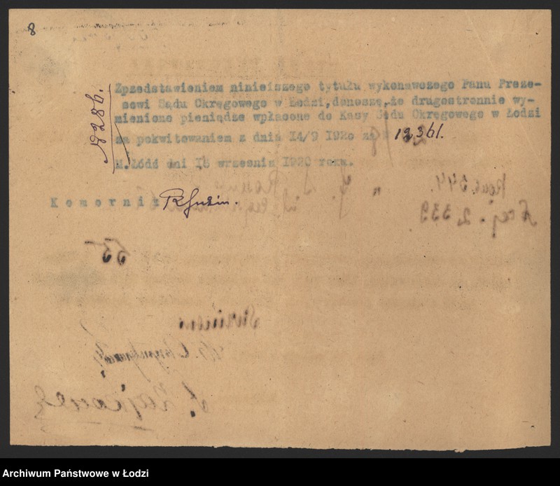 Obraz 10 z jednostki "Icek Salomon Rosenfeld- sprzedaż towarów manufakturowych"