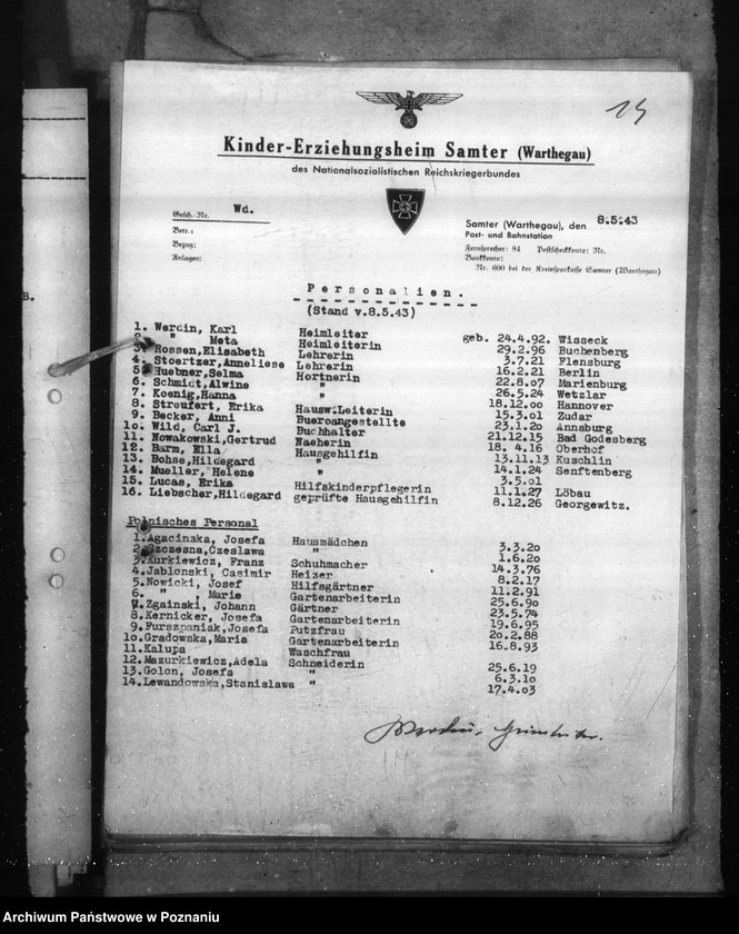 Obraz 18 z jednostki "Lehrkräfte und Erzieher an den Heimoberschulen"