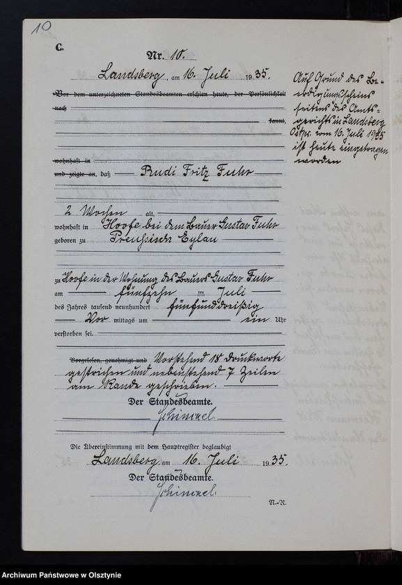 image.from.unit.number "Sterbe-Neben-Register Nr 1 - 22 [ Księga zgonów - wtóropis ]"