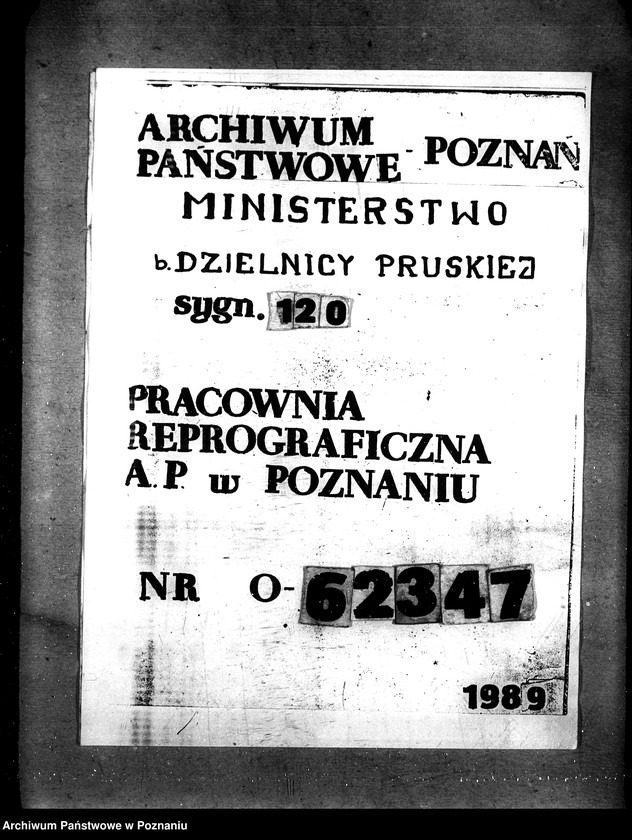 Obraz 1 z jednostki "Sprawy Produkcja mineralji Rzeczpospolitej Polski"