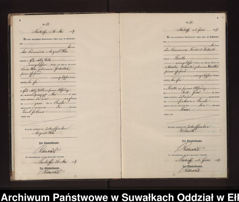 image.from.unit.number "Geburts-Neben-Register des Preussischen Standes-Amtes Neuhoff Kreis Loetzen"