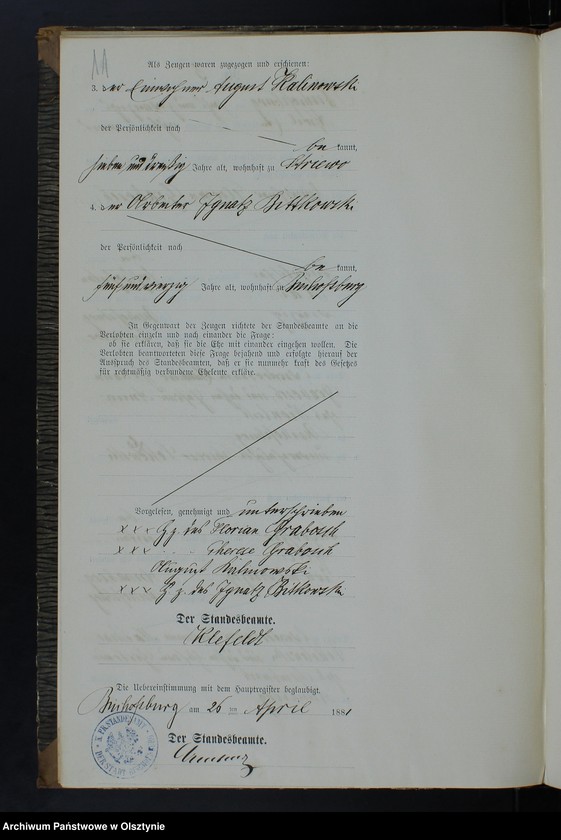 image.from.unit.number "Heiraths-Neben-Register Nr 1 - 26"