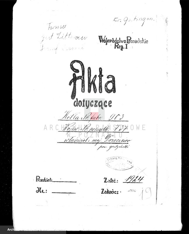 Obraz 4 z jednostki "Majątek Drzęczewo pow. gostyński tartak parowy, własność Klasztoru O.O. Filipinów w Gostyniu"