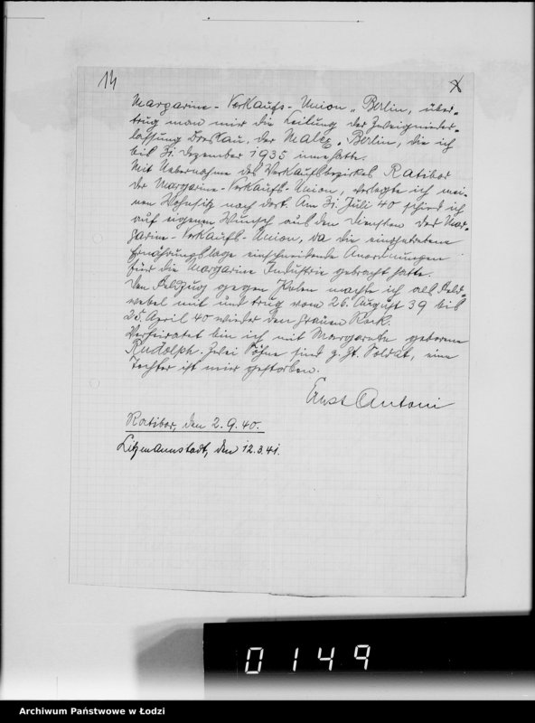 Obraz 19 z jednostki "Ausgeschiedene Angestellte. Lit.A-D"