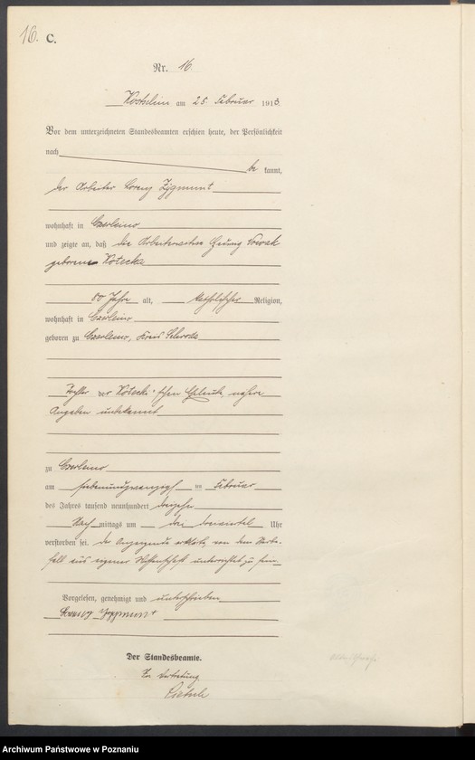 Obraz 18 z jednostki "Sterbe-Haupt-Register"